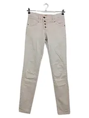 Vorschaubild 1 von Damen Jeans Slim Fit Hose Beige Gr. S Casual