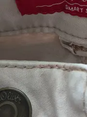 Vorschaubild 4 von Damen Jeans Slim Fit Hose Beige Gr. S Casual