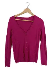 Vorschaubild 1 von Damen Strickjacke Cardigan Gr. S Pink V-Ausschnitt Langarm