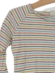 Vorschaubild 3 von Kinder Langarmshirt gestreift Gr. 74 Brusttasche Mehrfarbig