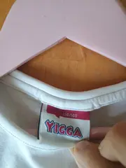 Vorschaubild 2 von Kinder T-Shirt Gr. 134-140 Weiß Basic Kurzarm Baumwolle