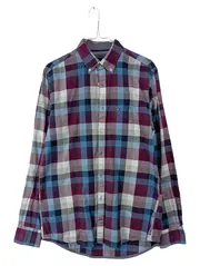 Vorschaubild 1 von Hemd Herren S Kariert Blau Lila Baumwolle New York Fit