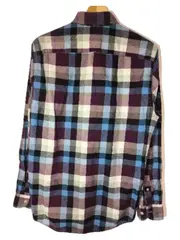 Vorschaubild 3 von Hemd Herren S Kariert Blau Lila Baumwolle New York Fit