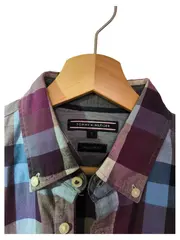 Vorschaubild 2 von Hemd Herren S Kariert Blau Lila Baumwolle New York Fit