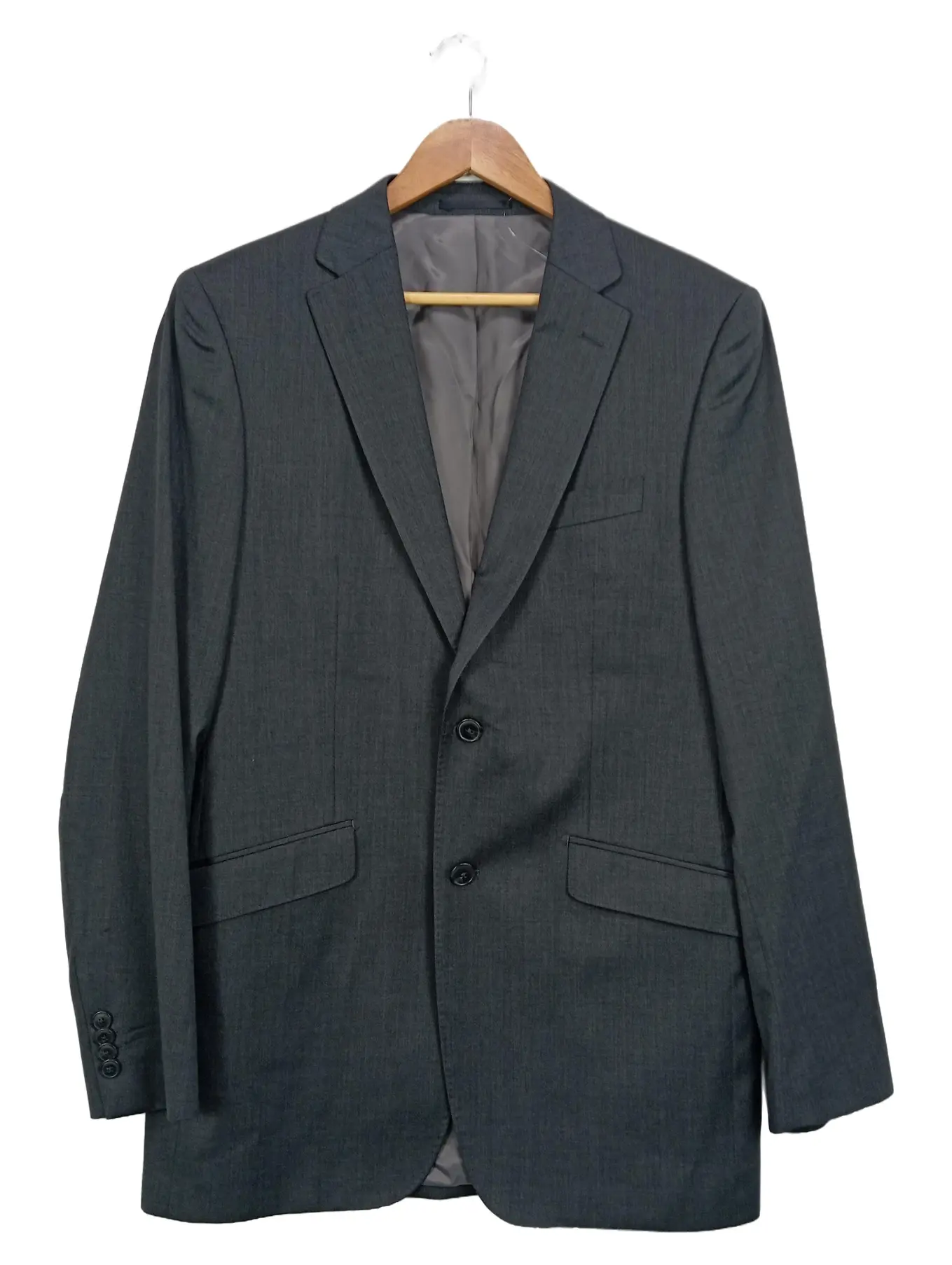 MARKENLOS Giovanni Luciano Herren Sakko Gr. 48 Grau Business Jacke Blazer