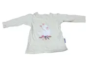 Vorschaubild 1 von Langarmshirt Kinder Mädchen Schwan Beige Gr. 74 Casual Feminin