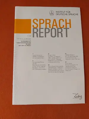 INSTITUT FÜR DEUTSCHE SPRACHE Zeitschrift
