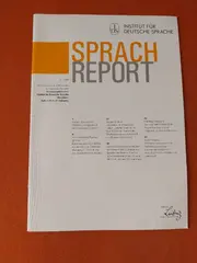 Vorschaubild 1 von Sprachreport Zeitschrift Heft 1/2017 Wissenschaft