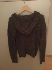 Vorschaubild 2 von Damen Strickjacke mit Kapuze Gr. 36/S Braun Meliert