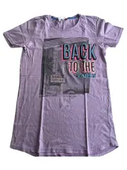 Vorschaubild 1 von T-Shirt Kurzarm Grafik Lila Gr. 128 Kinder Streetwear Freizeit