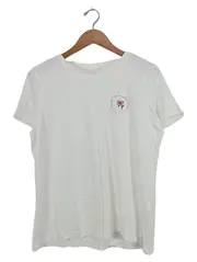 Vorschaubild 1 von Damen T-Shirt Blumenmuster Weiß Gr. 40/L Casual