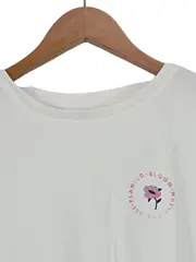 Vorschaubild 2 von Damen T-Shirt Blumenmuster Weiß Gr. 40/L Casual