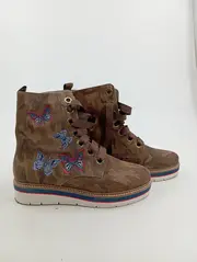 Vorschaubild 2 von Damen Stiefel Gr. 38 Plateau Camouflage Schmetterling Applikation