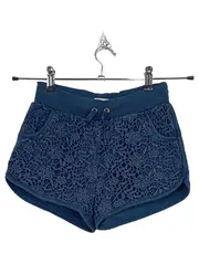 Vorschaubild 1 von Mädchen Shorts Spitze Häkel Blumenmuster Petrol Gr. 140