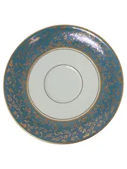Vorschaubild 1 von Unterteller Porzellan Blau Gold Floral Elegant
