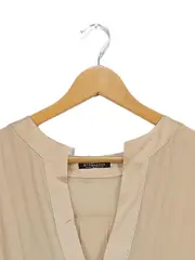 Vorschaubild 2 von Damen Freizeitkleid Gr. 40/L Beige Elegant Acetat