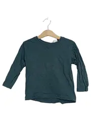 Vorschaubild 2 von Langarmshirt Kinder Gr. 98 Petrol Basic Baumwolle Unisex