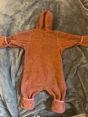 Vorschaubild 2 von Fleece Overall Kapuze Baby Schneeanzug Gr. 56 Rosa