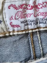 Vorschaubild 5 von Jeansrock Kinder Mädchen Gr. 164 Blau Casual Minirock Fransen