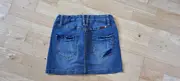 Vorschaubild 2 von Jeansrock Kinder Mädchen Gr. 164 Blau Casual Minirock Fransen