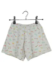 Vorschaubild 3 von Kinder Shorts Pyjama Gr. 152 Baumwolle Beige Schriftzug