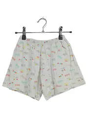 Vorschaubild 1 von Kinder Shorts Pyjama Gr. 152 Baumwolle Beige Schriftzug