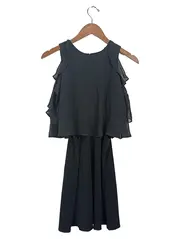 Vorschaubild 1 von Damen festliches Minikleid Gr. 34/XS Schwarz Elegant Rüschen