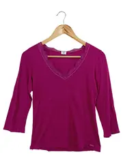 Vorschaubild 1 von Damen Nachthemd Sleepwear Pink Spitze Gr. 36 S