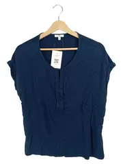 Vorschaubild 1 von Damen T-Shirt Gr. M Blau Viskose Casual Kurzarm