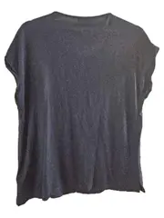 Vorschaubild 2 von Damen T-Shirt Gr. M Blau Viskose Casual Kurzarm