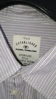 Vorschaubild 4 von Herren Business Hemd Grau Gestreift Langarm Gr. 52;XL