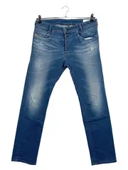 Vorschaubild 1 von Herren Destroyed Jeans W31 L30 Blau Used Look Denim Hose