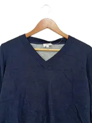 Vorschaubild 2 von Damen Pullover Gr. 38/M Blau Casual V-Ausschnitt Langarm