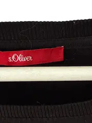 Vorschaubild 4 von Damen T-Shirt Gr. 38/M Schwarz Uni Rippstrick Freizeit Viskose