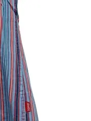 Vorschaubild 4 von Business Hemd Herren Blau Gestreift Kurzarm Gr. 56 3XL Baumwolle