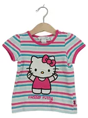 Vorschaubild 1 von Hello Kitty Baby Mädchen T-Shirt Gr. 68 gestreift pink türkis