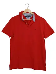Vorschaubild 1 von Herren Poloshirt Rot Gr. M Custom Fit Baumwolle