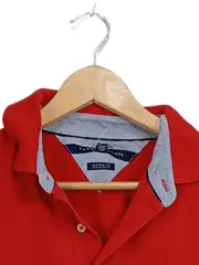 Vorschaubild 4 von Herren Poloshirt Rot Gr. M Custom Fit Baumwolle