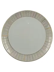 Vorschaubild 1 von Platzteller Porzellan Mosaik Rand Gold 19cm Bavaria