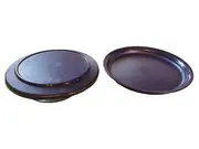 Vorschaubild 1 von Servierplatte mit Deckel Lila Kunststoff 18 cm rund