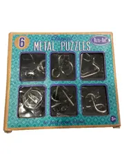 Vorschaubild 1 von Retr-Oh! 6 Classical Metal Puzzles Knobelspiele Geduldspiele Set ab 3+