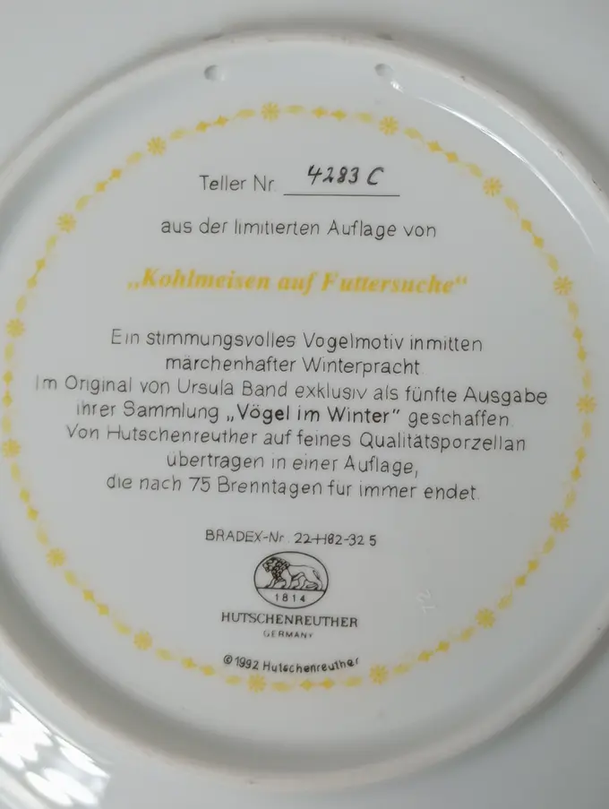 HUTSCHENREUTHER Sammelteller Bild 3