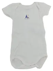 Vorschaubild 1 von Baby Body Kurzarm Eiffelturm Motiv Gr. 60 Weiß