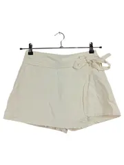 Vorschaubild 1 von Damen Wickelrock Gr. S Beige Casual Minirock Schleife