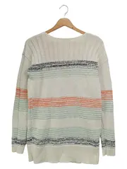 Vorschaubild 2 von Damen Pullover Gr. 36/S Mehrfarbig Gestreift Baumwolle Vintage Casual