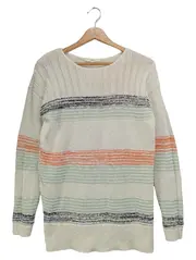 Vorschaubild 1 von Damen Pullover Gr. 36/S Mehrfarbig Gestreift Baumwolle Vintage Casual