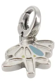 Vorschaubild 1 von Damen Charm Anhänger Blume Silber Edelstahl für Armband oder Kette