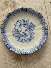 Vorschaubild 4 von Suppenteller Porzellan Weiß Blau Klassisch Blumenmuster