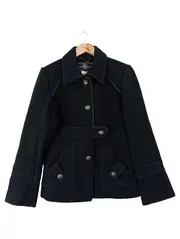 Vorschaubild 1 von Damen Winterjacke 38/M Schwarz Klassisch Elegant Wolljacke