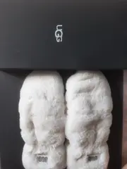 Vorschaubild 4 von Damen Fäustlinge Handschuhe Fell Weiß Schwarz Gr. S Winter